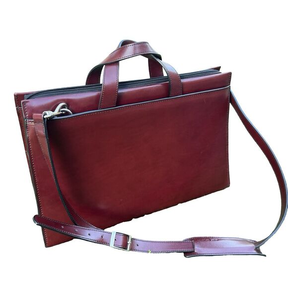 Jack Georges Milano Leather Business Laptop Case - Picture 1 of 11